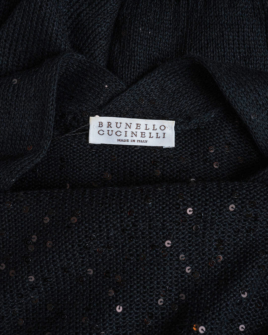 Brunello Cucinelli langer Cardigan mit Pailetten · Schwarz