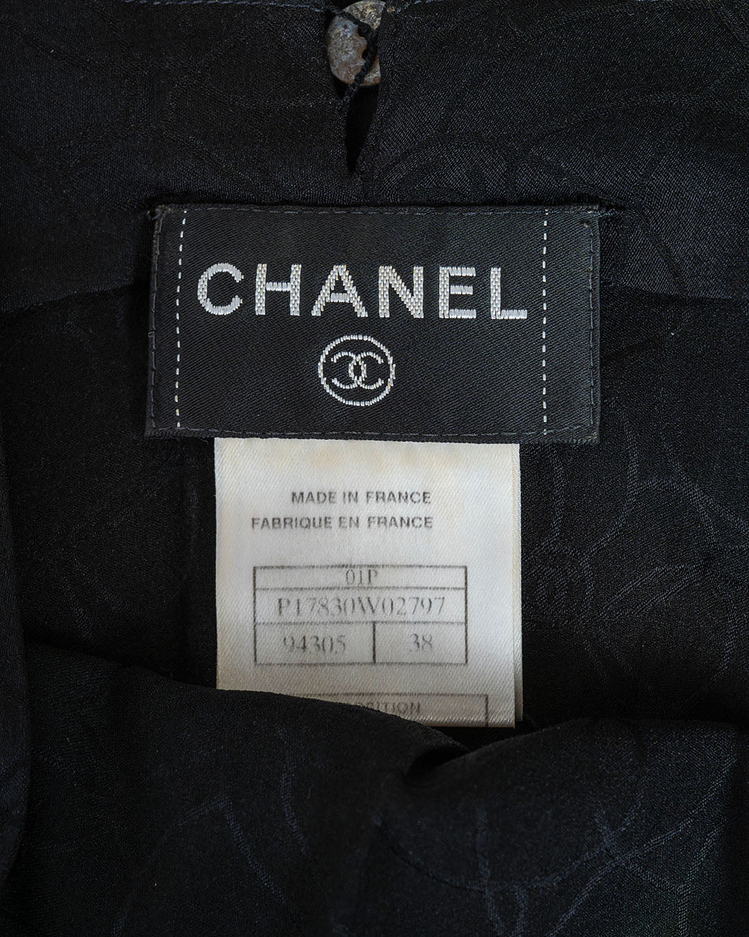 Chanel Camelia Kleid · Schwarz