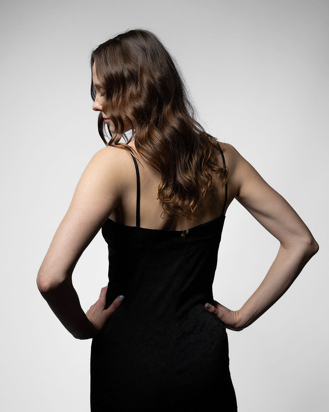 Chanel Camelia Kleid · Schwarz