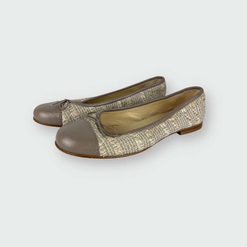 Chanel Ballerinas Grau
