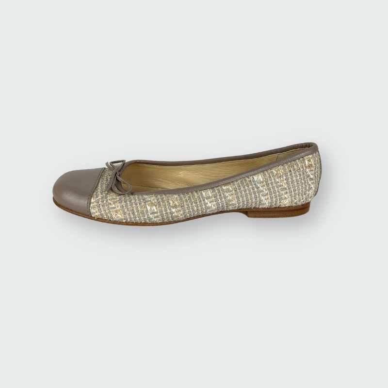 Chanel Ballerinas Grau