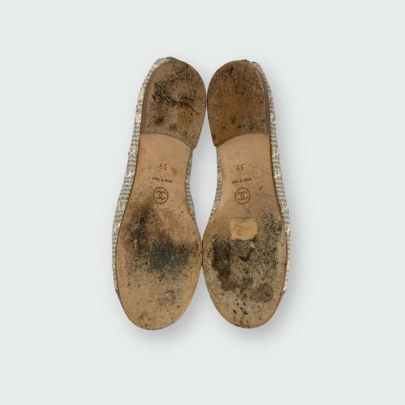 Chanel Ballerinas Grau