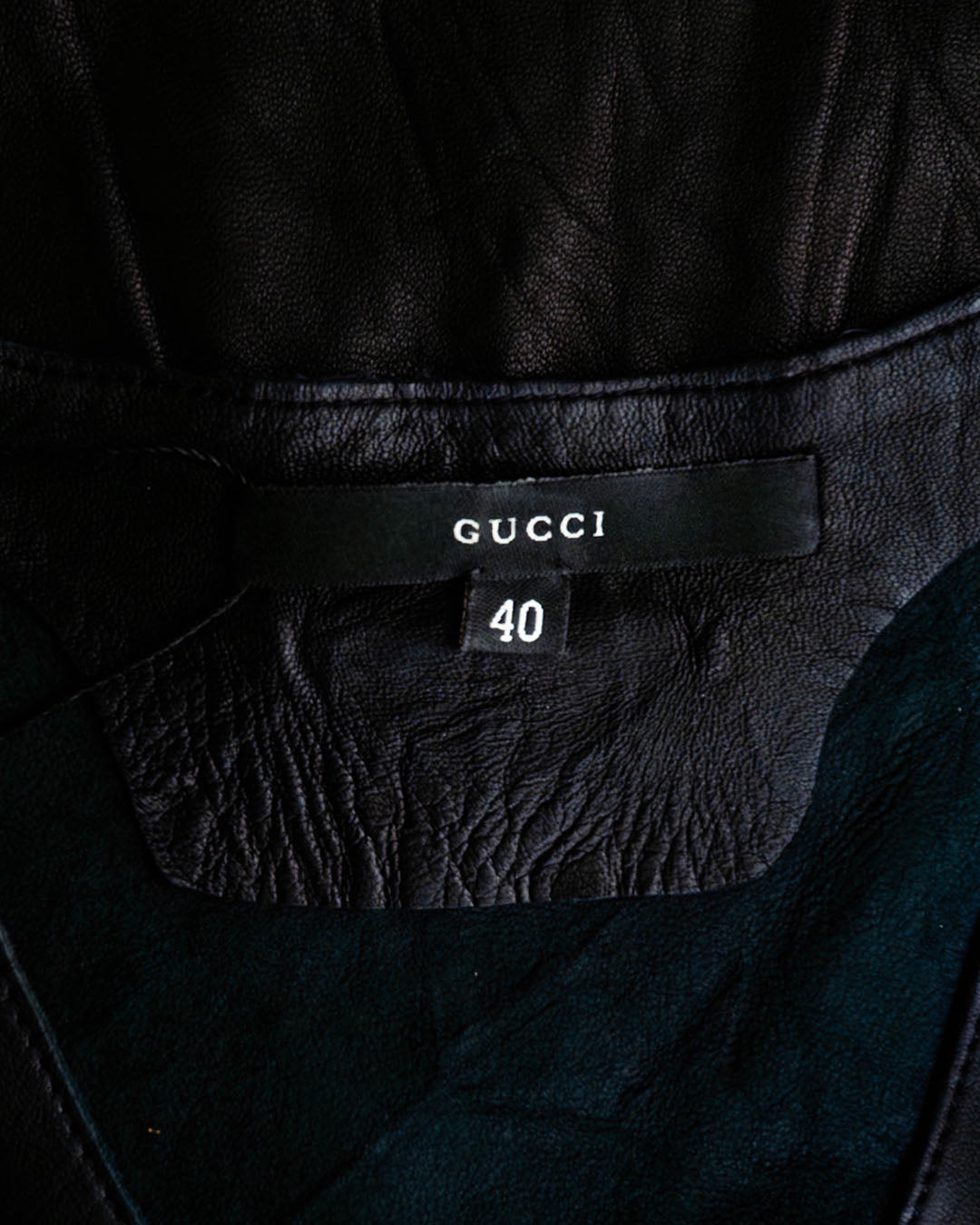 Gucci Lederkleid · Schwarz