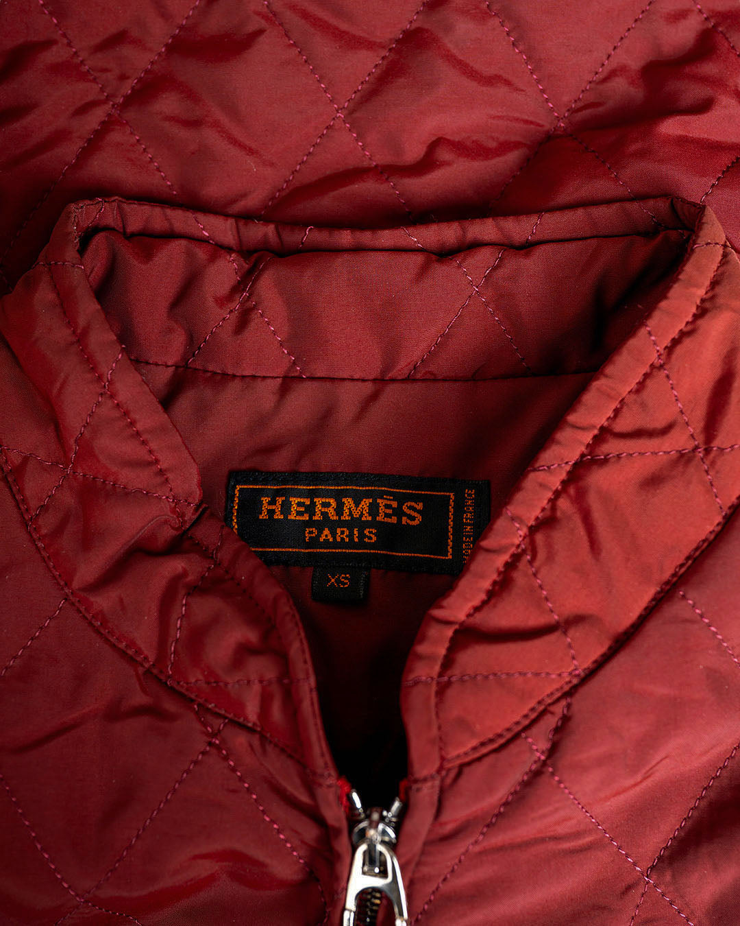 Hermès Reitjacke · Bordeauxrot