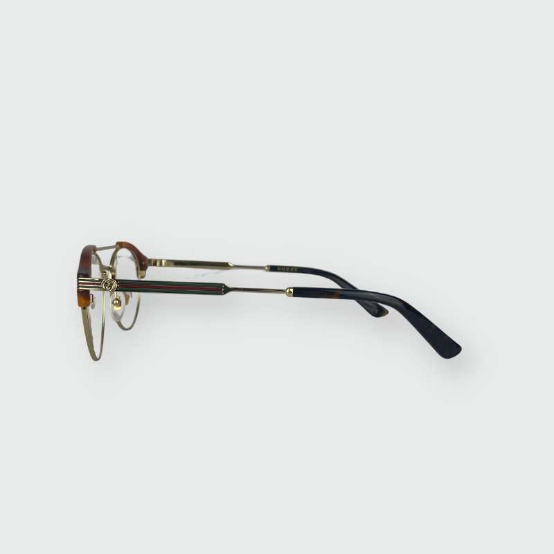 Gucci Brille Braun Gold