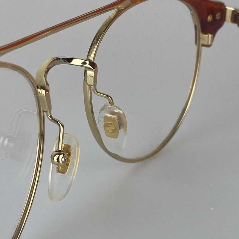 Gucci Brille Braun Gold