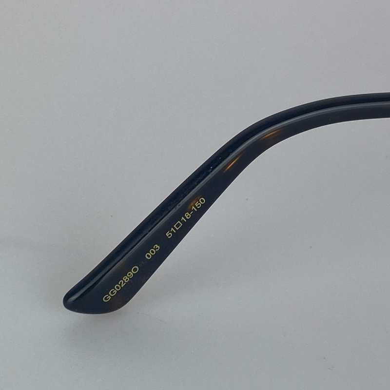 Gucci Brille Braun Gold