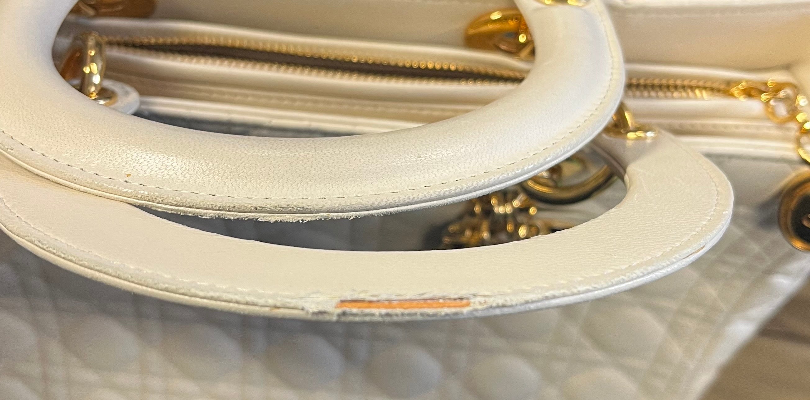Christian Dior Vintage Lady Dior Leather Large