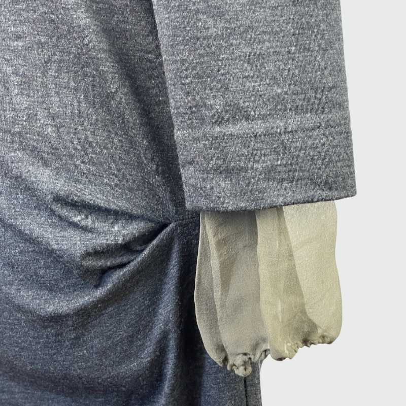 Brunello Cucinelli Kleid langärmelig Grau