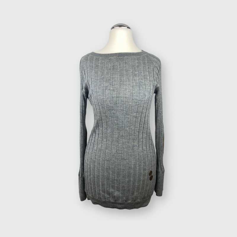 Brunello Cucinelli Pullover mit Patches Grau
