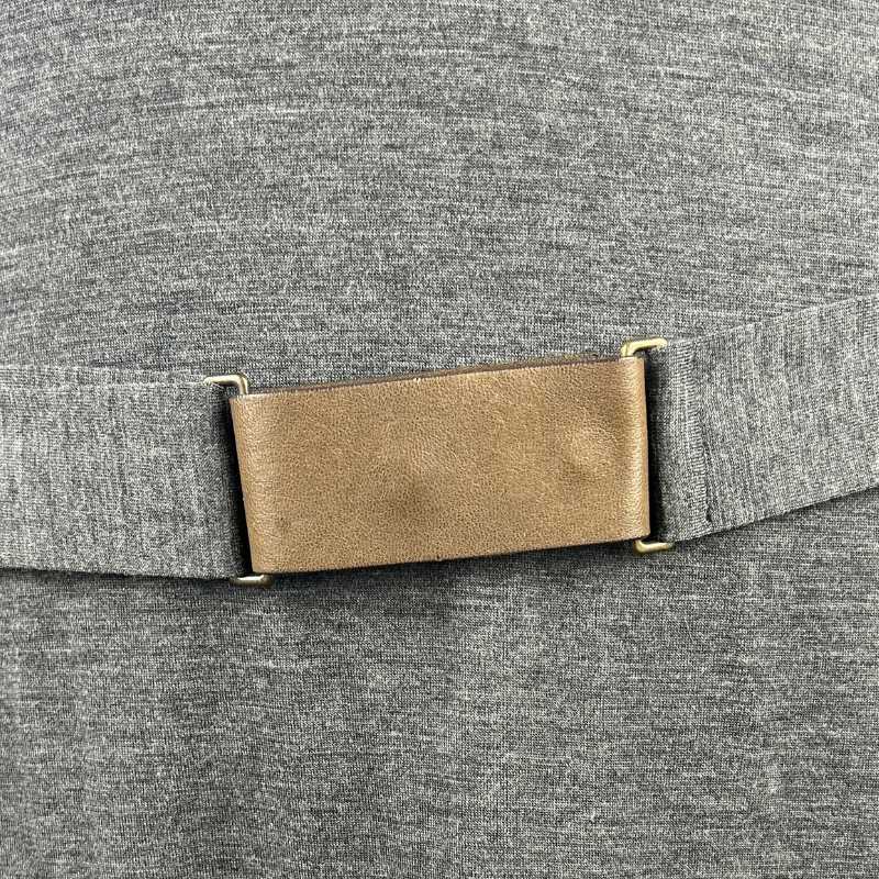 Brunello Cucinelli Kleid mit Gürtel Grau