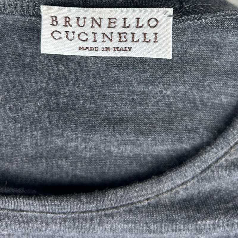 Brunello Cucinelli Kleid mit Gürtel Grau