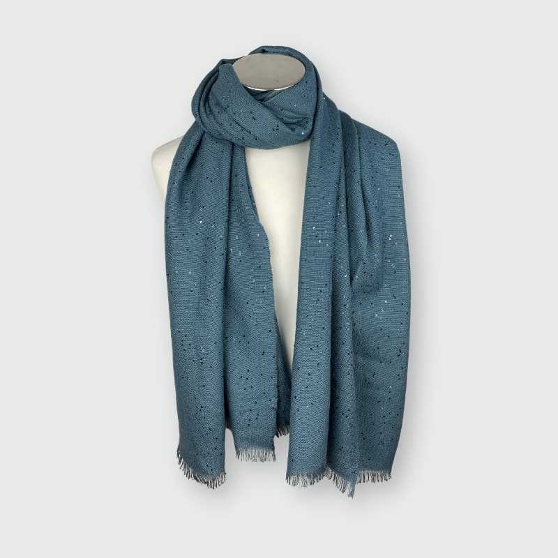 Brunello Cucinelli Schal Blau