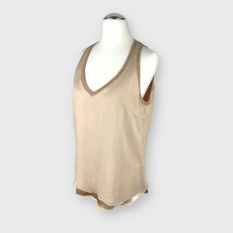 Brunello Cucinelli Top braun beschreibung fehlt
