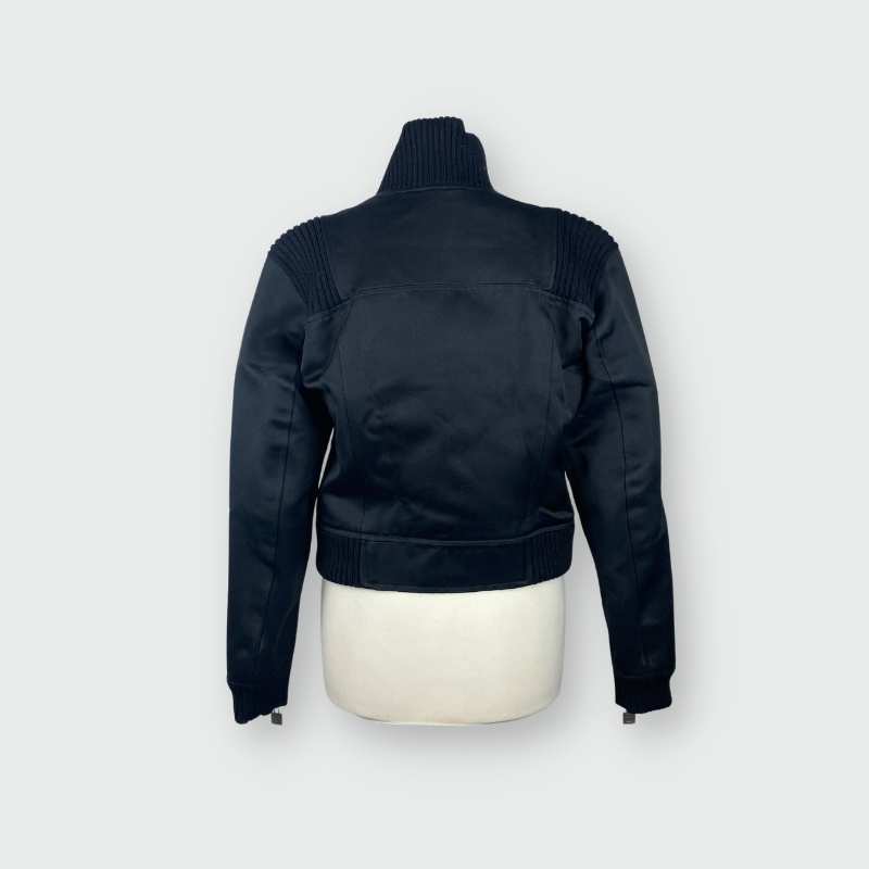 Chanel Jacke mir Reißverschlusstaschen Schwarz