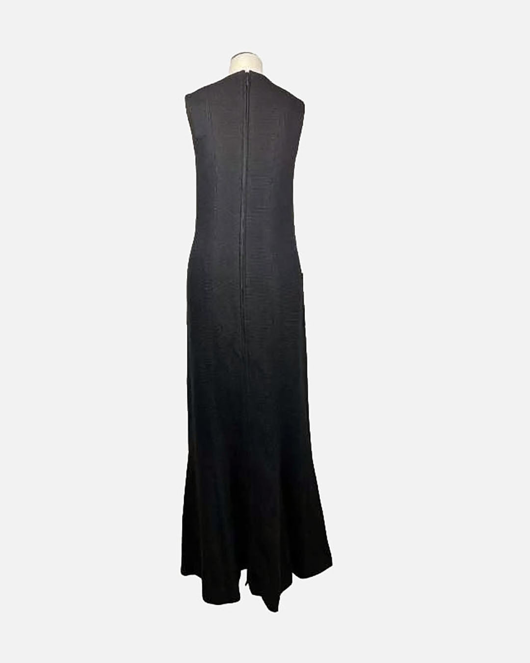 Chanel Kleid Tweed Schwarz mit Taschen