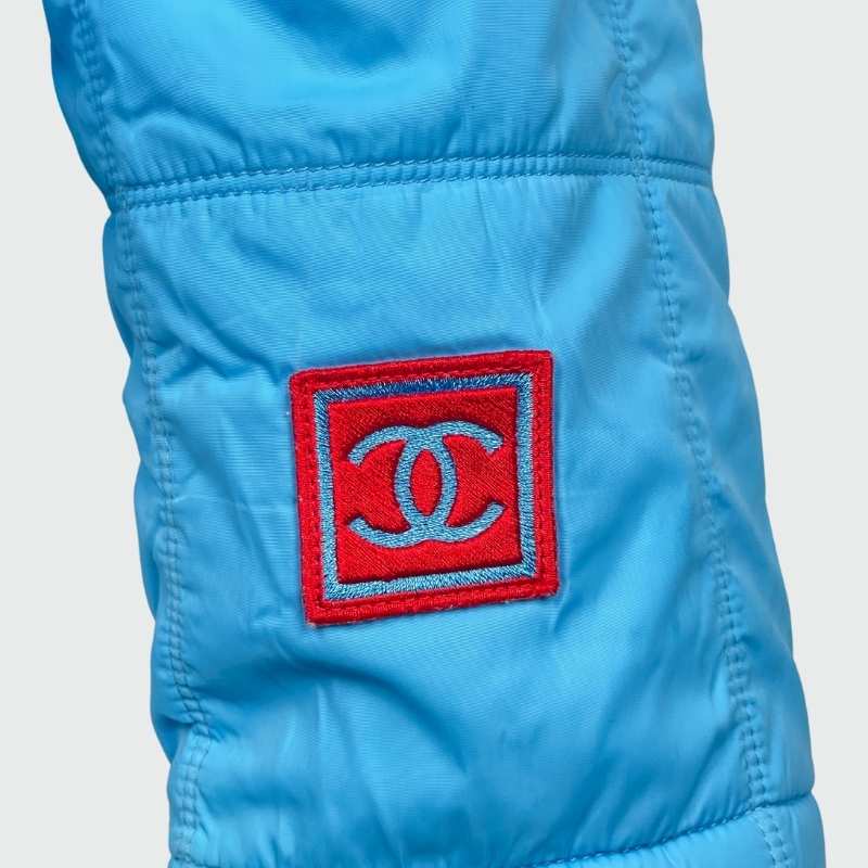 Chanel Steppjacke Blau