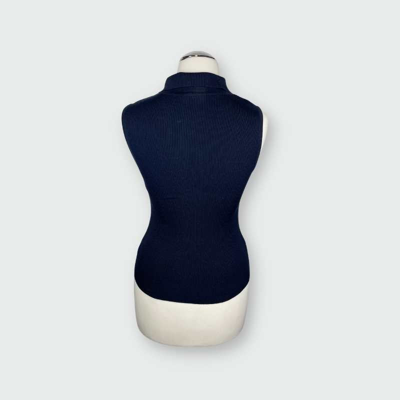 Chanel ärmelloses gestricktes Hemd