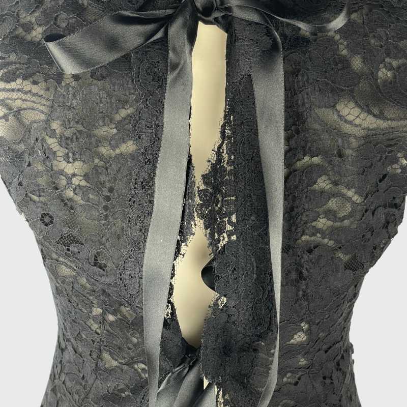 Dolce&Gabbana Spitzenkleid Schwarz