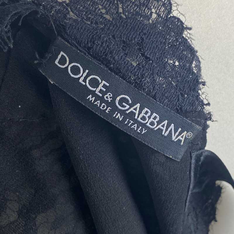 Dolce&Gabbana Spitzenkleid Schwarz