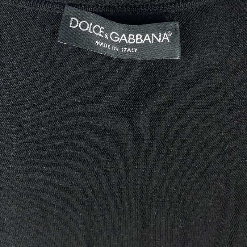 Dolce&Gabbana Top mit tiefen V-Ausschnitt Schwarz