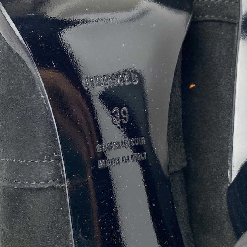Hermès Stiefel mit Absatz Schwarz