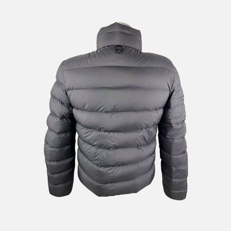 Moncler Steppjacke mit Logoprint · Schwarz
