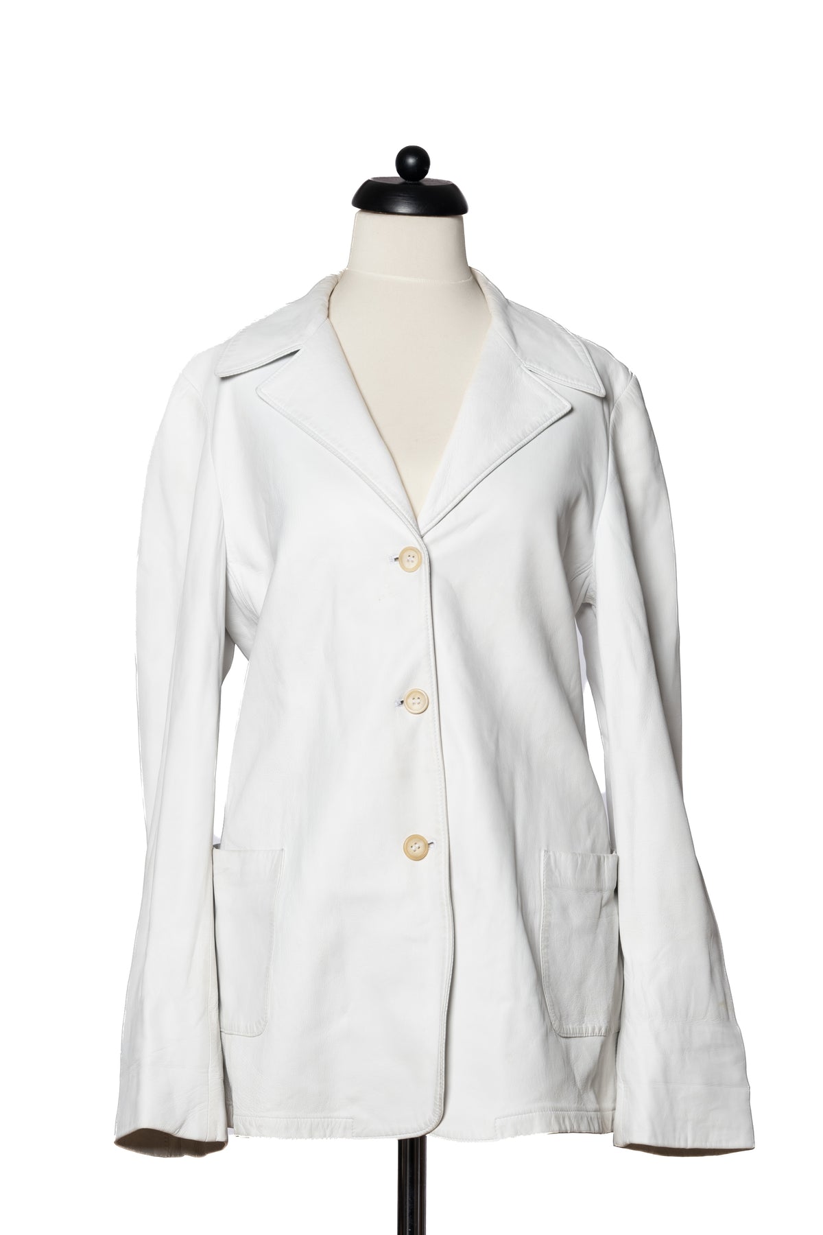 Jil Sander Lederblazer Weiß