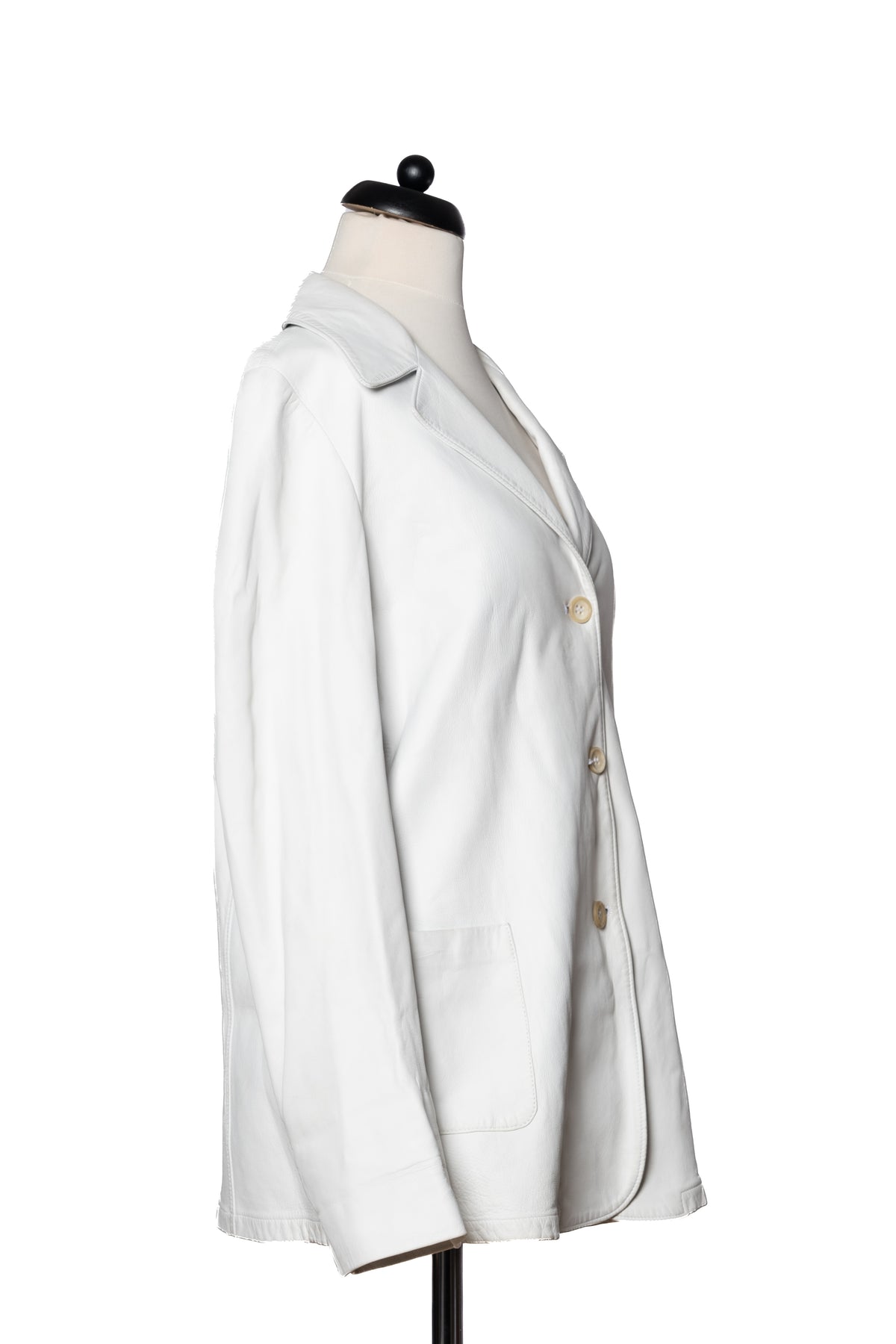 Jil Sander Lederblazer Weiß