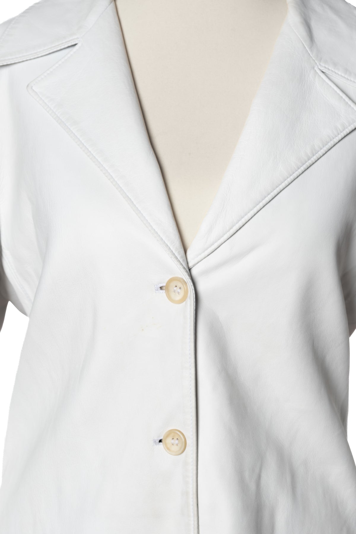 Jil Sander Lederblazer Weiß
