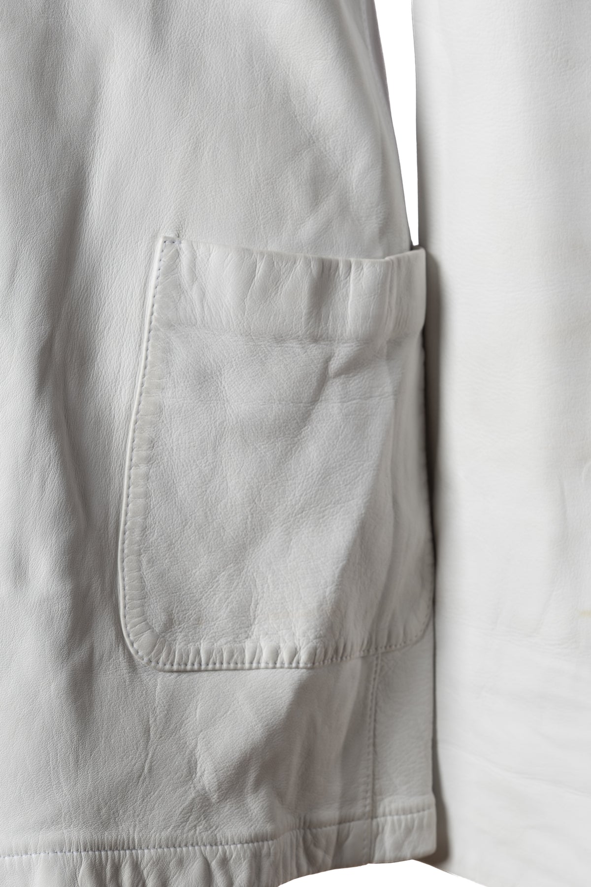 Jil Sander Lederblazer Weiß
