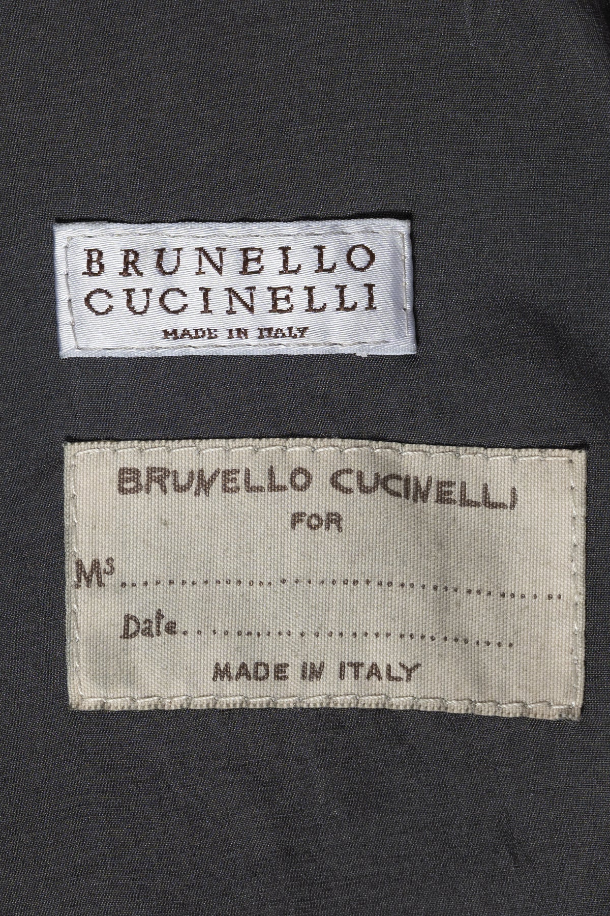 Brunello Cucinelli Lederjacke Grau