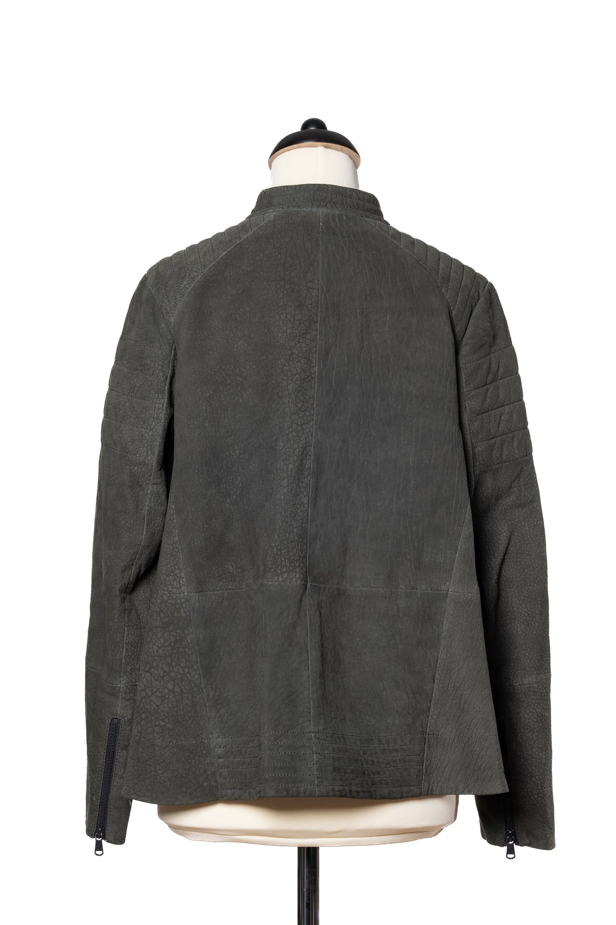 Brunello Cucinelli Lederjacke Grau