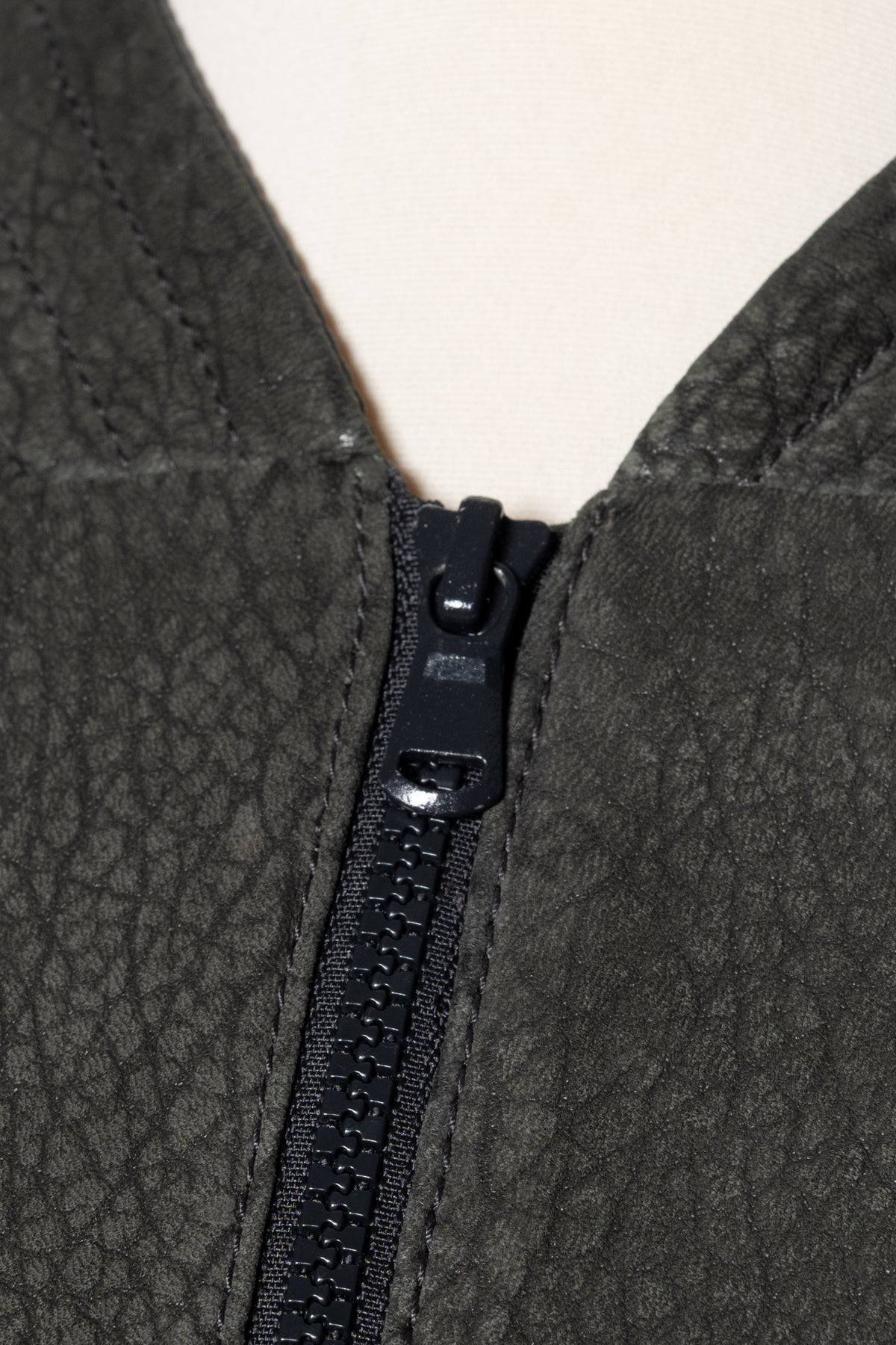 Brunello Cucinelli Lederjacke Grau