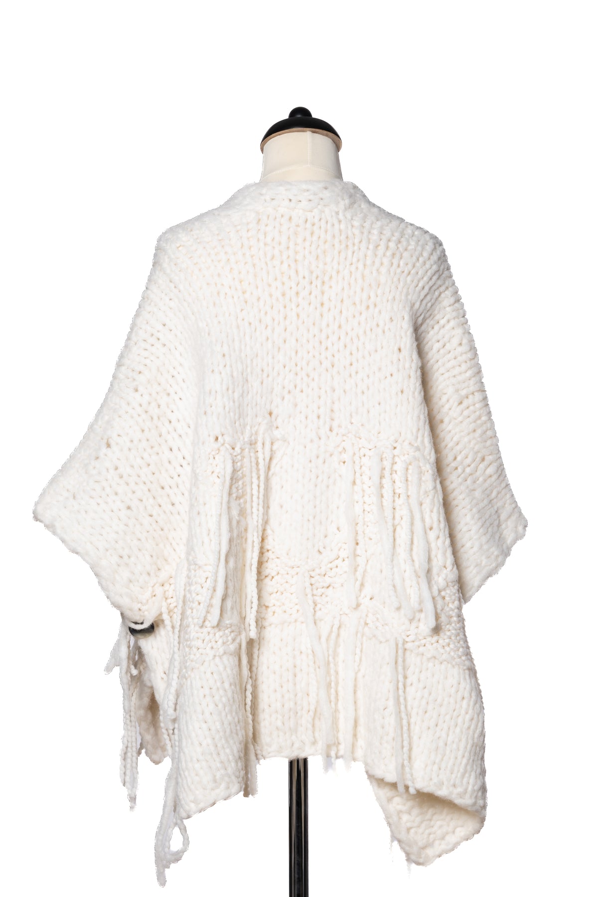 Iris von Arnim Poncho Strick Creme