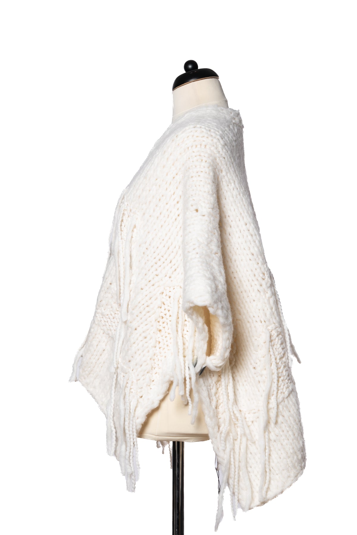 Iris von Arnim Poncho Strick Creme
