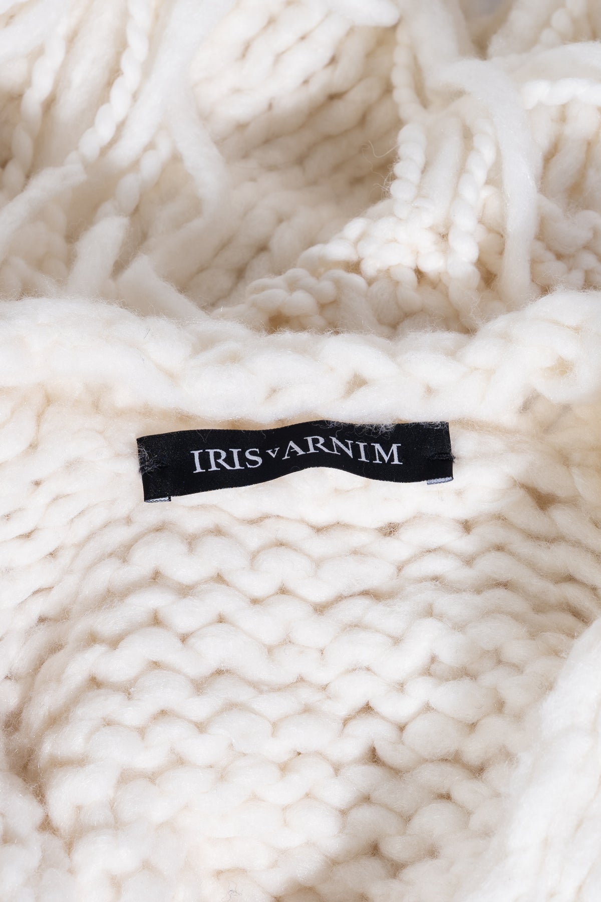 Iris von Arnim Poncho Strick Creme