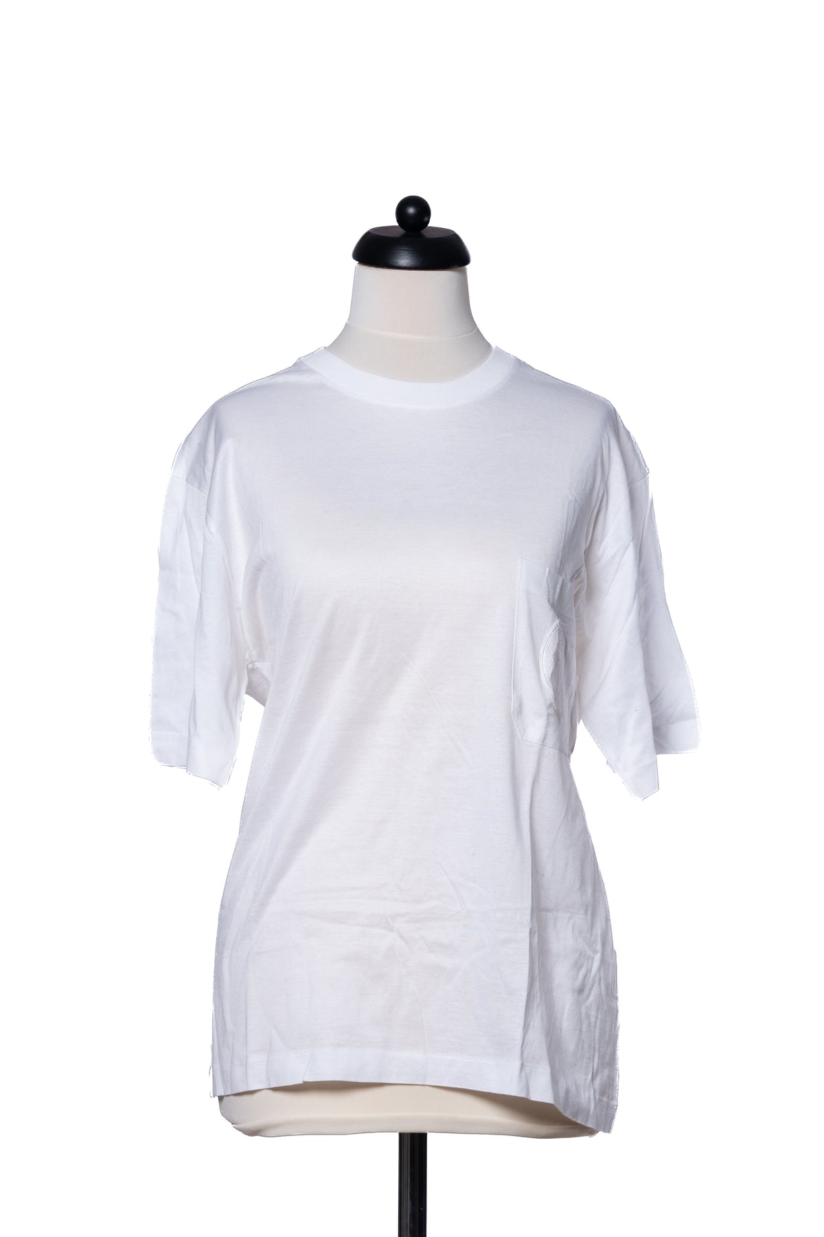 Hermès T-Shirt mit Stick Weiß