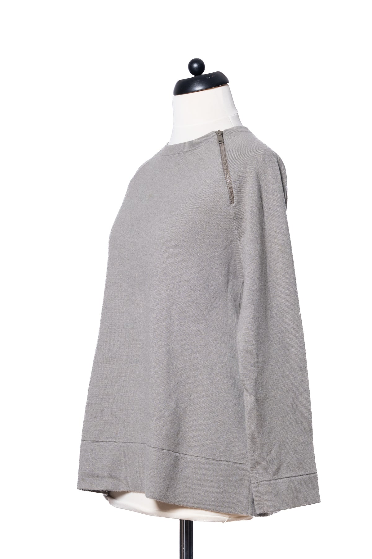 Brunello Cucinelli Pullover Grau mit Reißverschluss