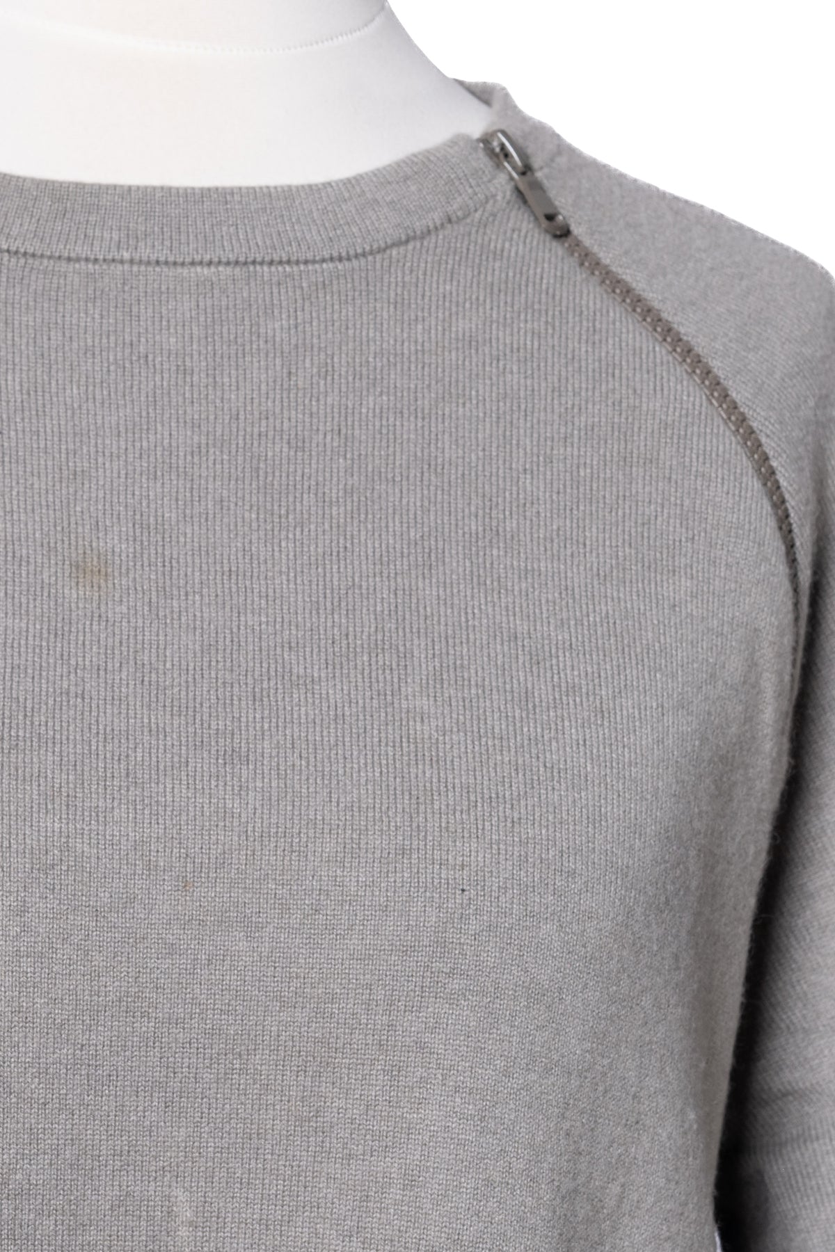 Brunello Cucinelli Pullover Grau mit Reißverschluss