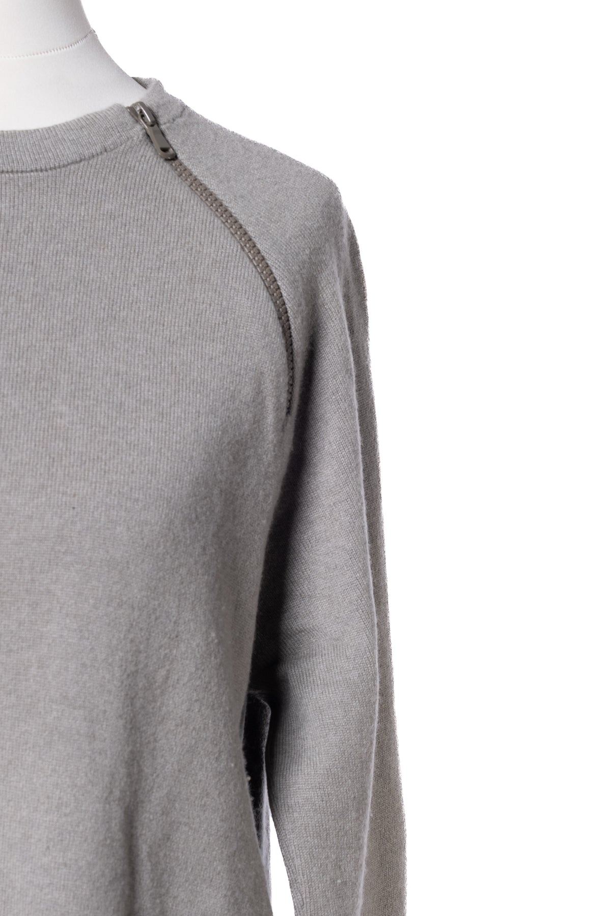 Brunello Cucinelli Pullover Grau mit Reißverschluss