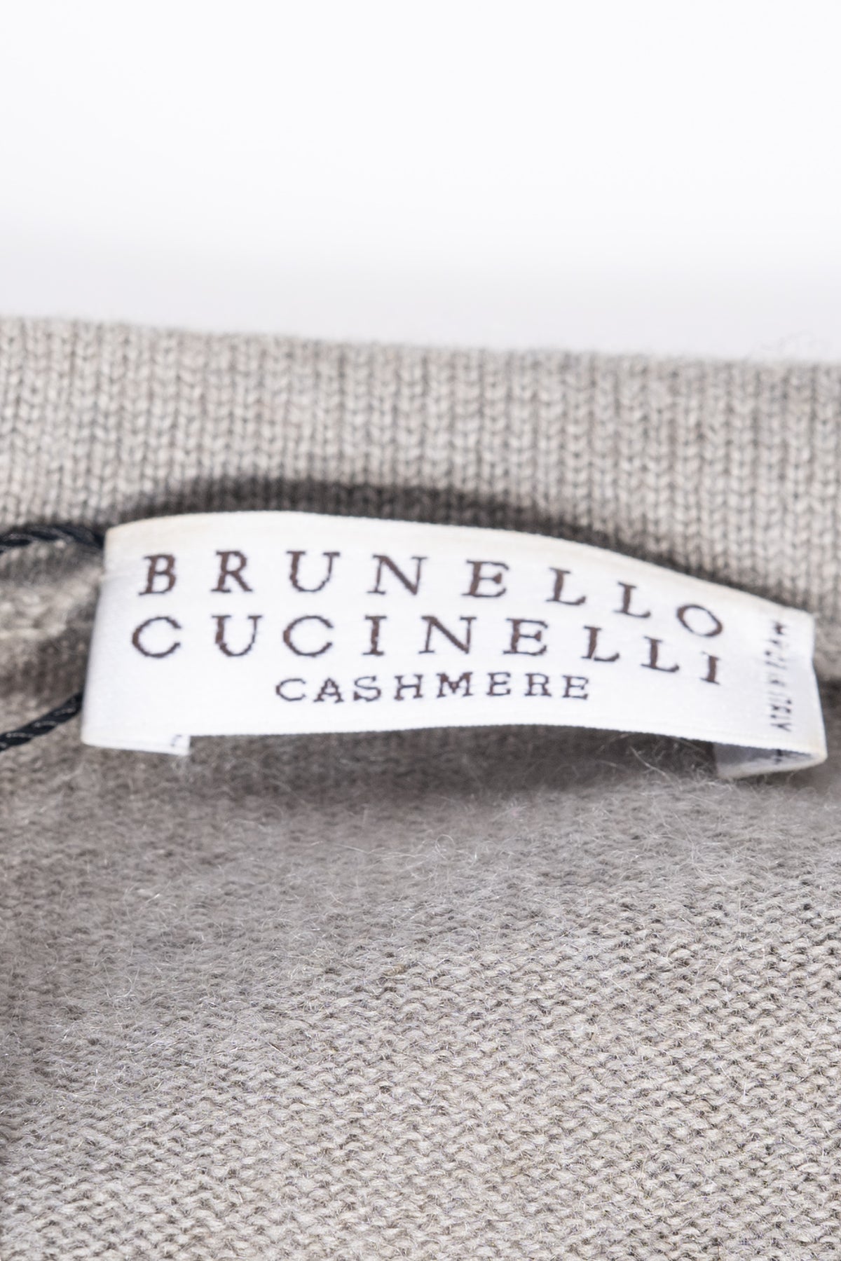 Brunello Cucinelli Pullover Grau mit Reißverschluss