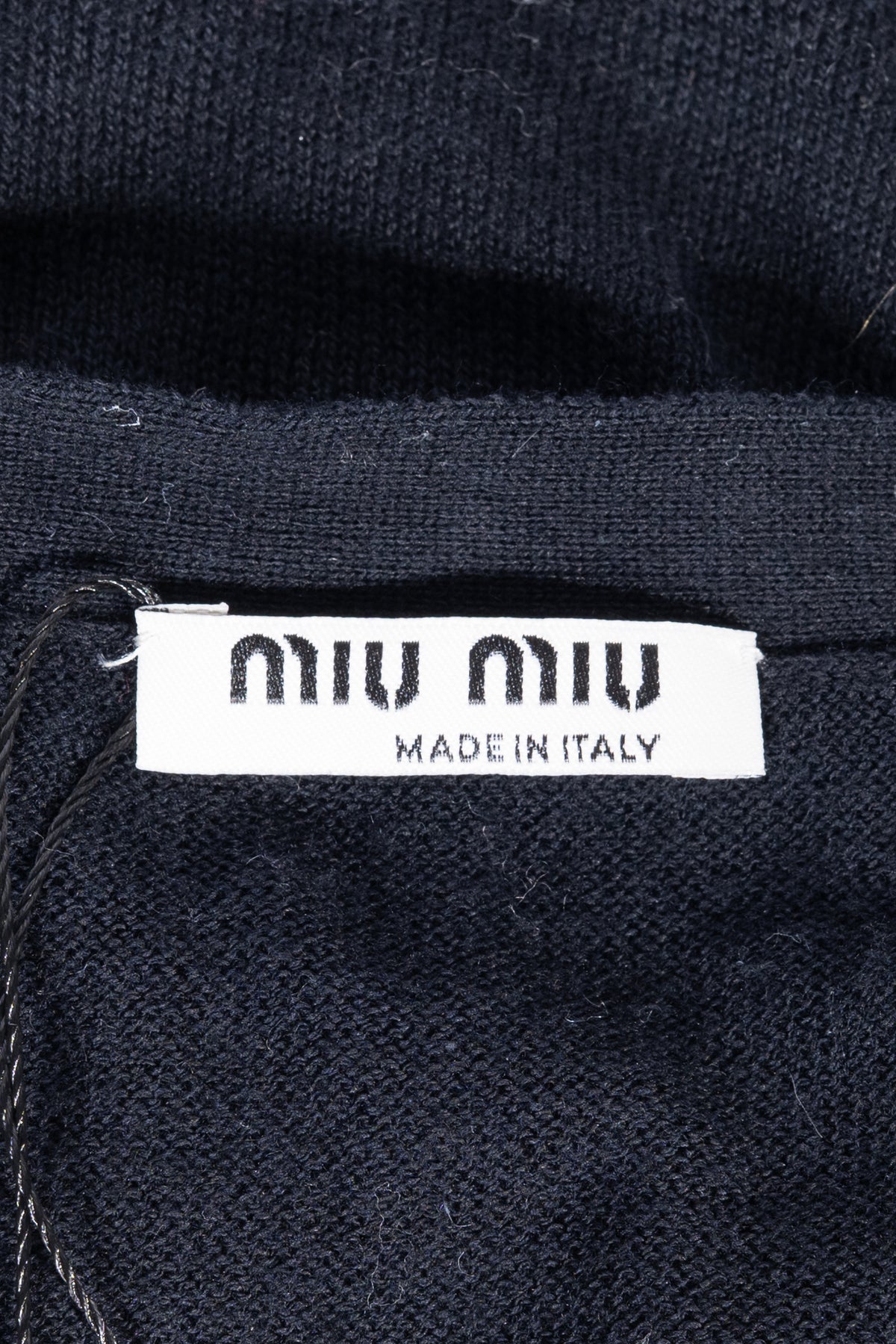 Miu Miu Cardigan mit Rüschen Schwarz