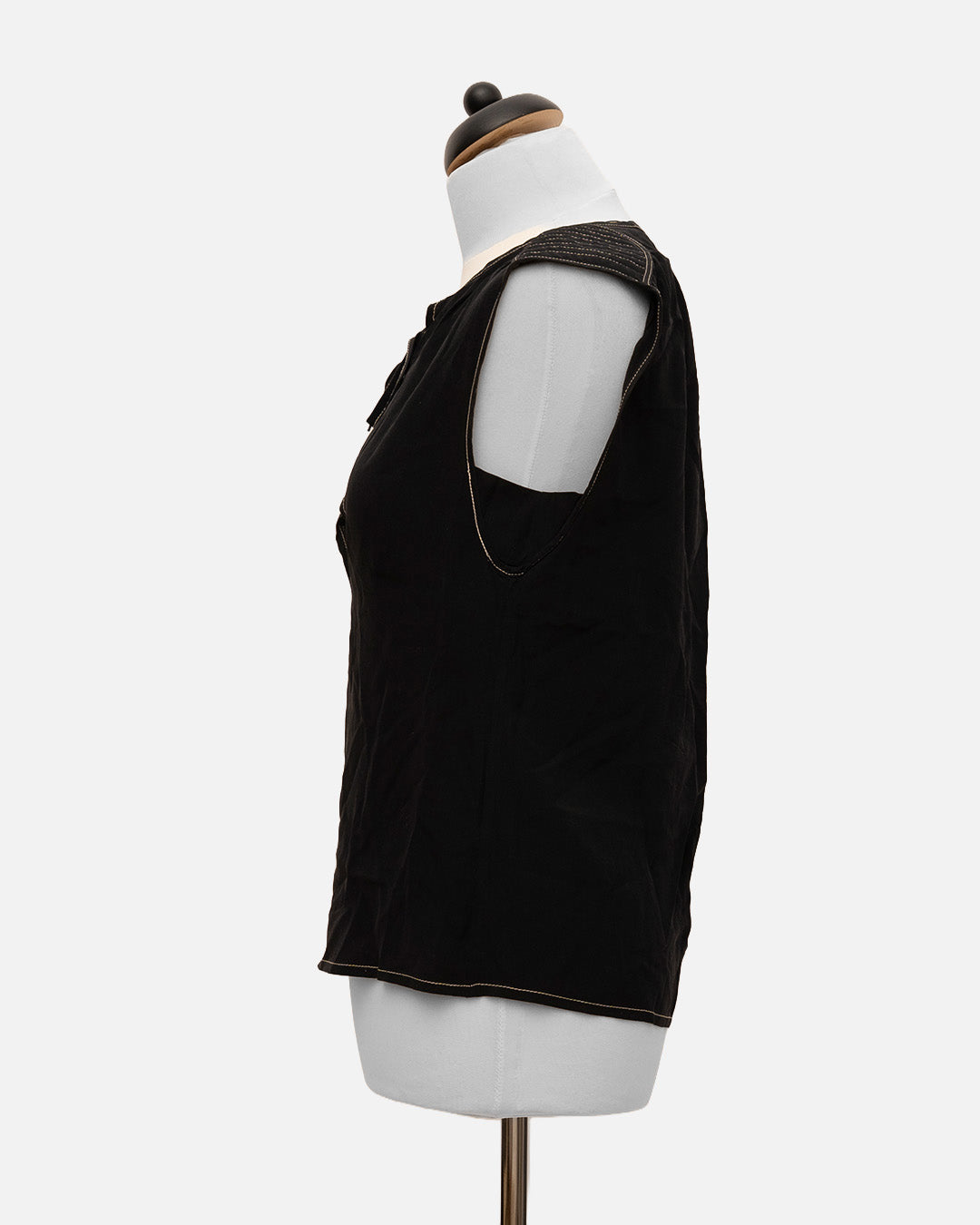 Prada Top Schwarz mit Schleife