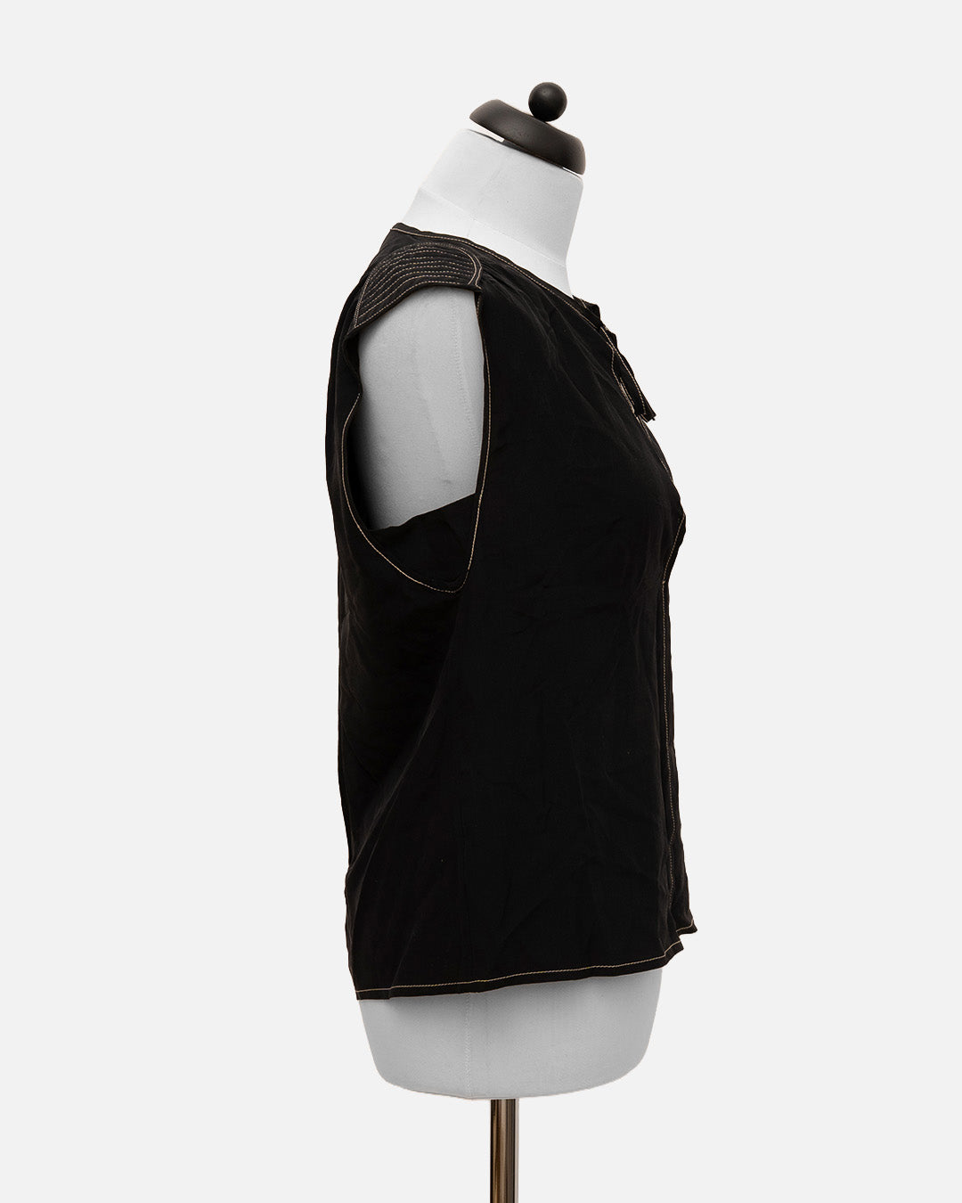 Prada Top Schwarz mit Schleife