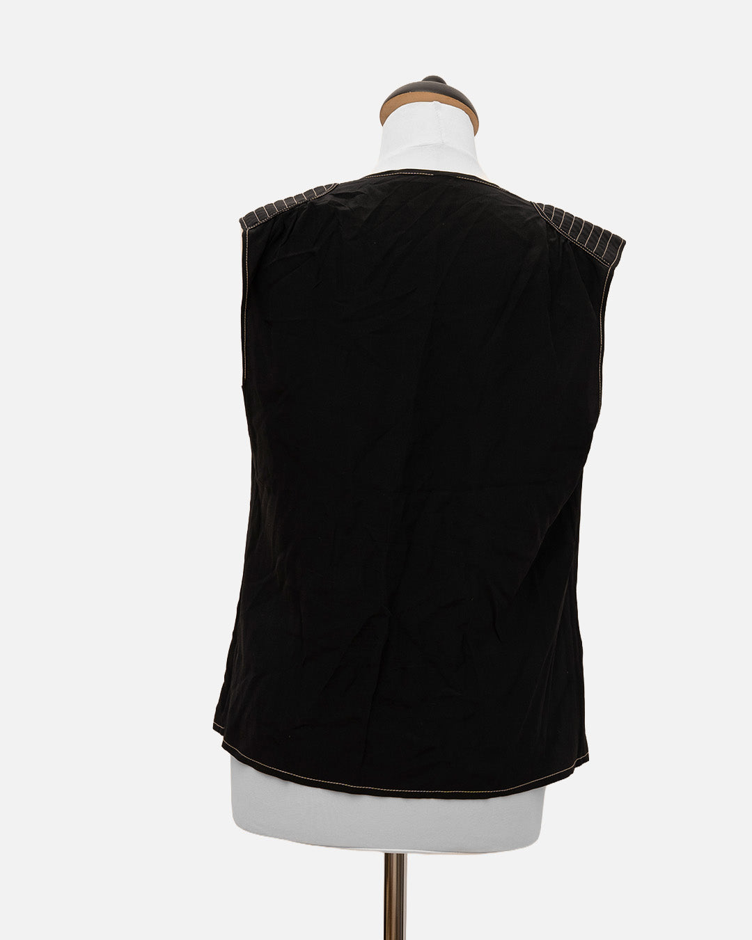 Prada Top Schwarz mit Schleife
