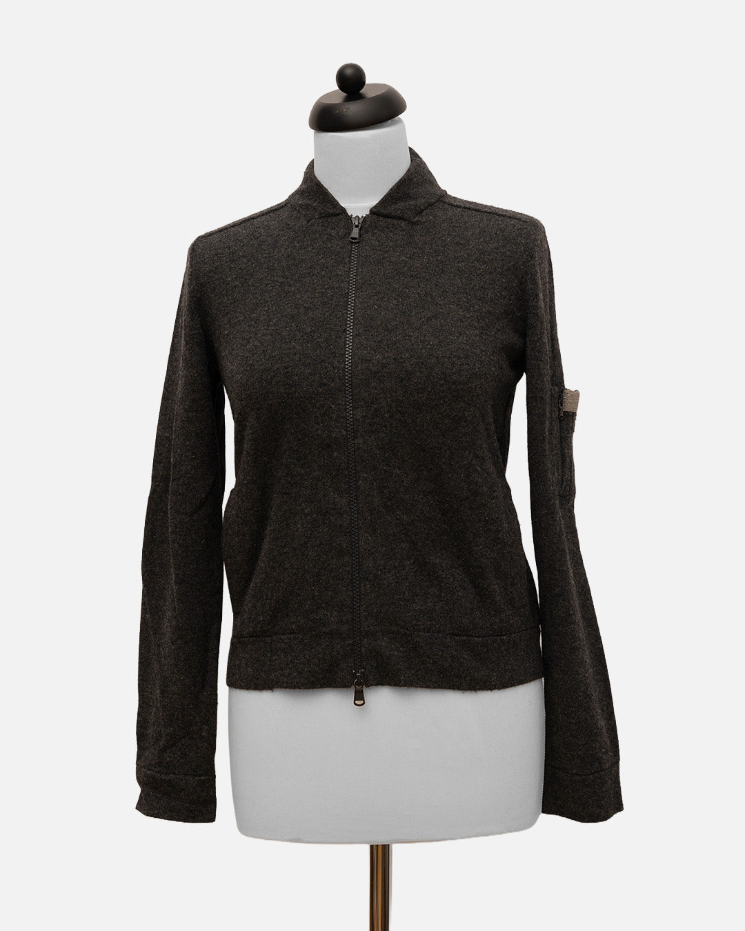 Brunello Cucinelli Zip-Jacke Grau