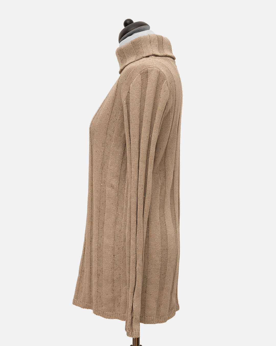 Brunello Cucinelli Rollkragen Steinfarben mit Glitzer