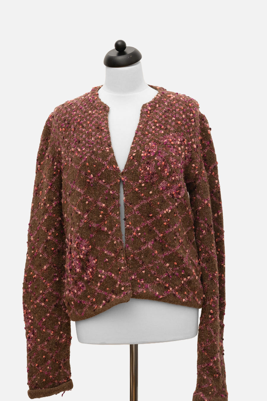 Chanel Cardigan Braun/Rot