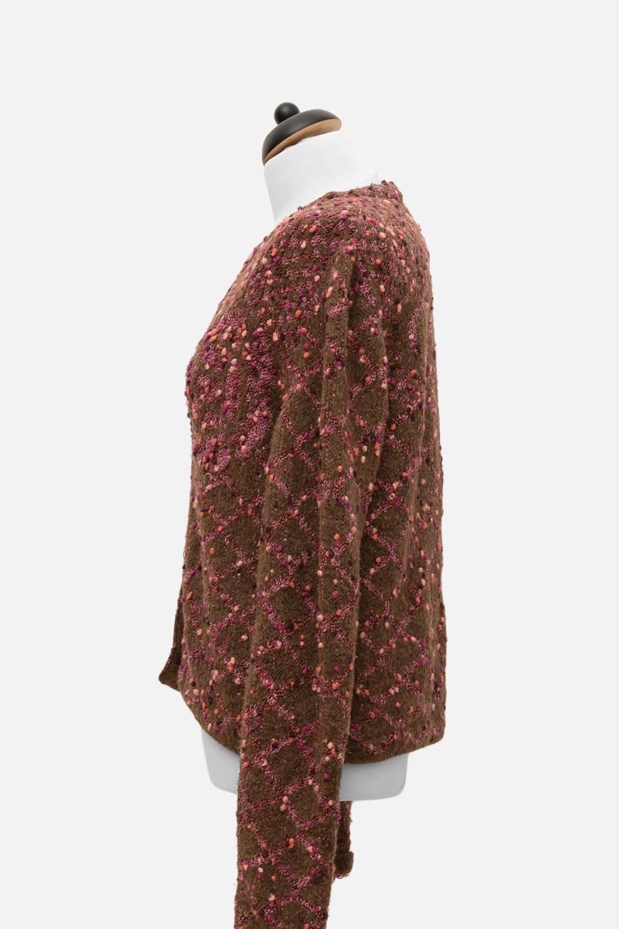 Chanel Cardigan Braun/Rot